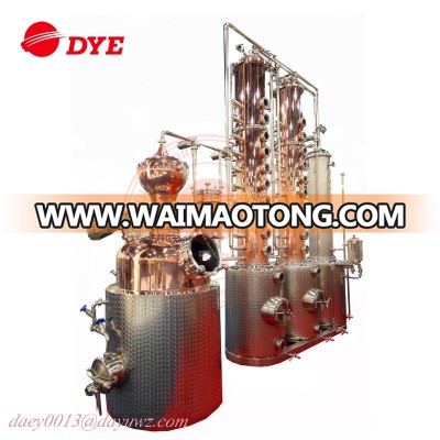 1000L vodka whisky gin making machine distillery equipment for sale